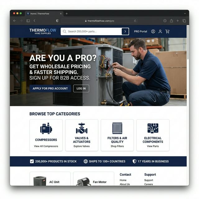 Mockup del rediseño web de AACORE SUPPLY